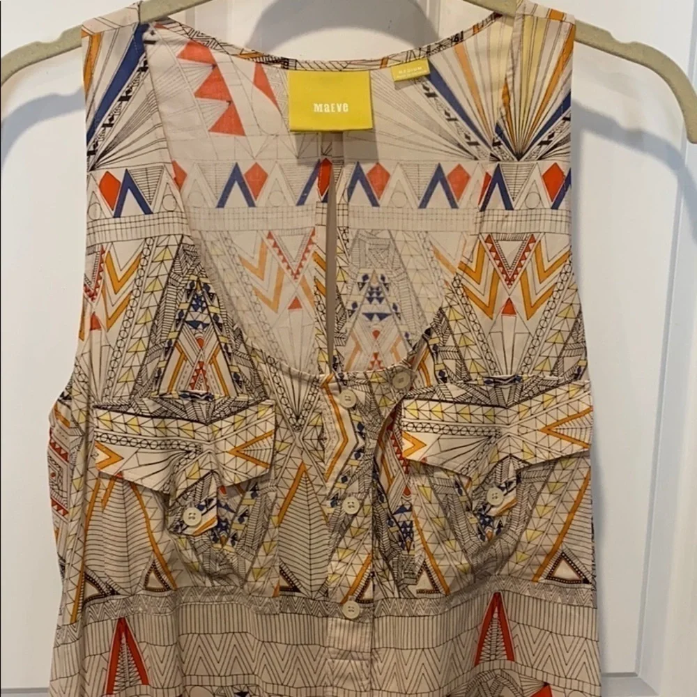 Maeve Anthropology Lightweight Tank Dress EUC